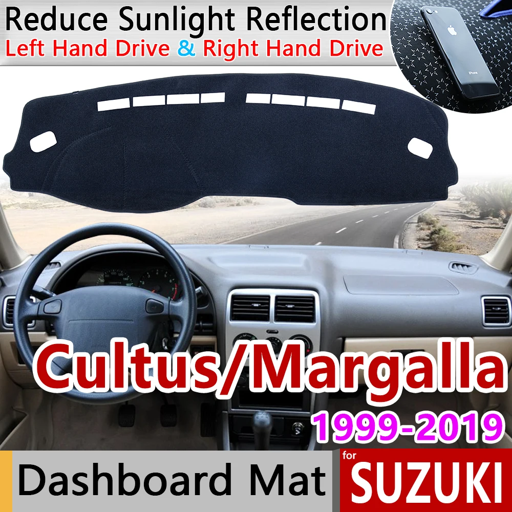 

Для Suzuki Cultus Swift Amenity estement Margalla 1999 ~ 2019 Противоскользящий коврик для приборной панели коврик для защиты от солнца Dashmat автомобильные аксессуары коврик