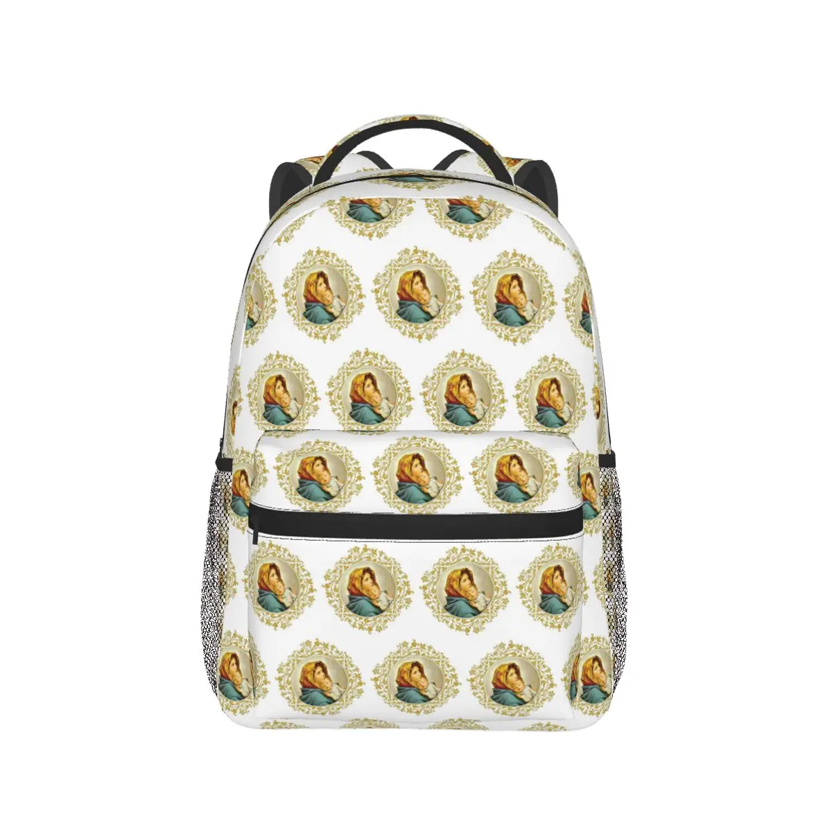 مريم العذراء مع يسوع الطفل على ظهره رائجة البيع Daypack سعة كبيرة بنين بنات BookBag حقيبة مدرسية حقائب كتف للرجال والنساء