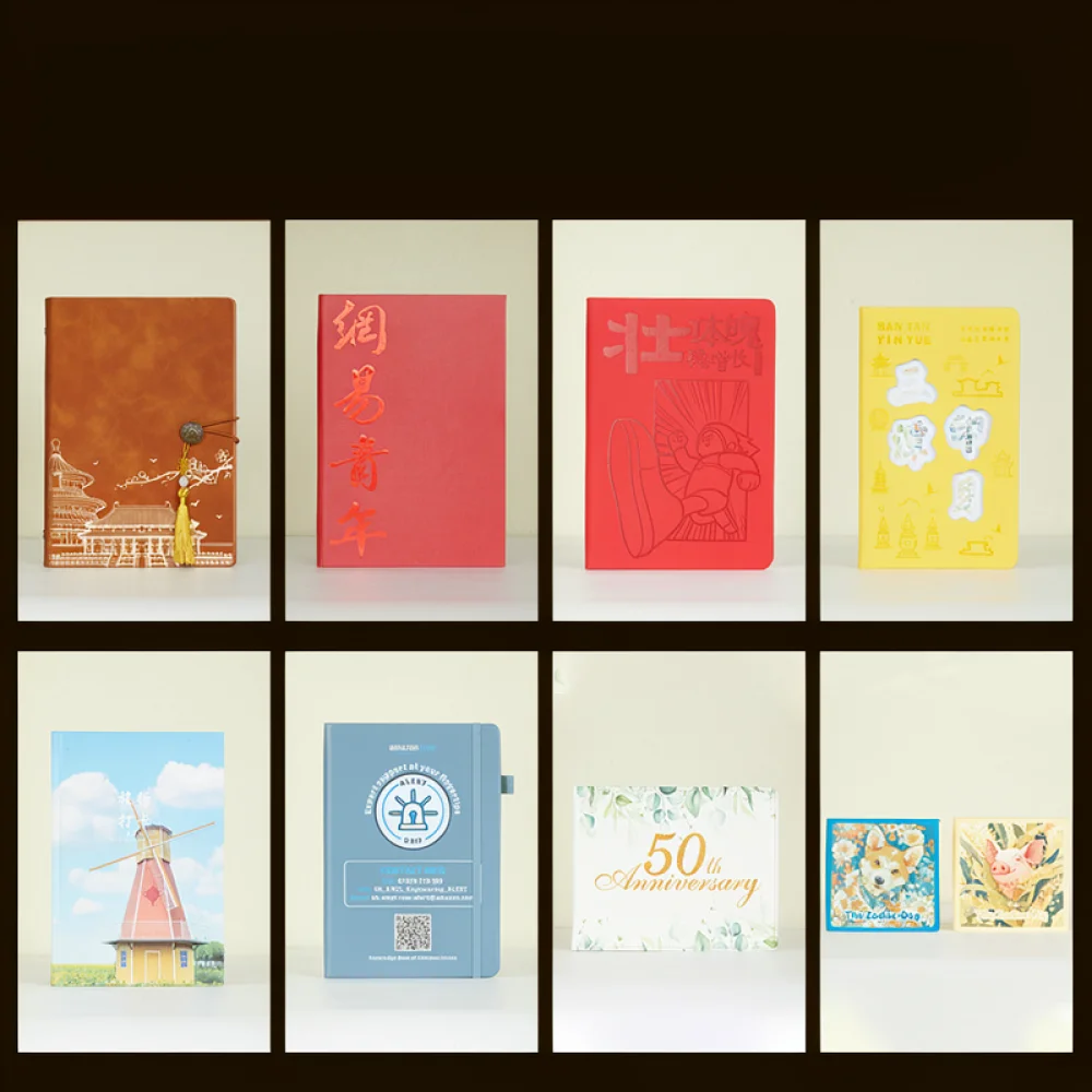 Modern Style Notebook Journal Business Planner PU Leather Diary Office Stationery Writing Pad For Daily Task Meeting Record