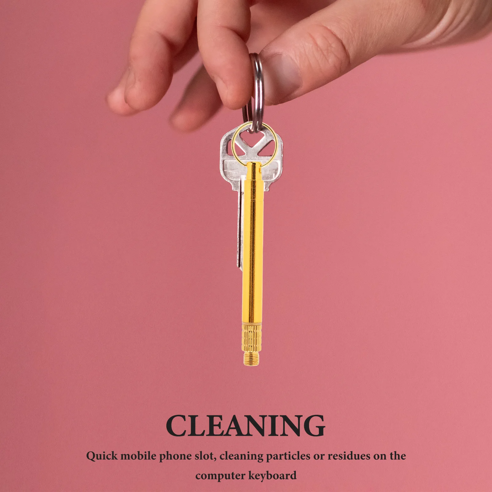 

Stainless Steel Brass Reusable Metal Toothpicks Portable Travel Toothpick Holder Keychain Camping Hiking Outdoor Teeth Cleaning