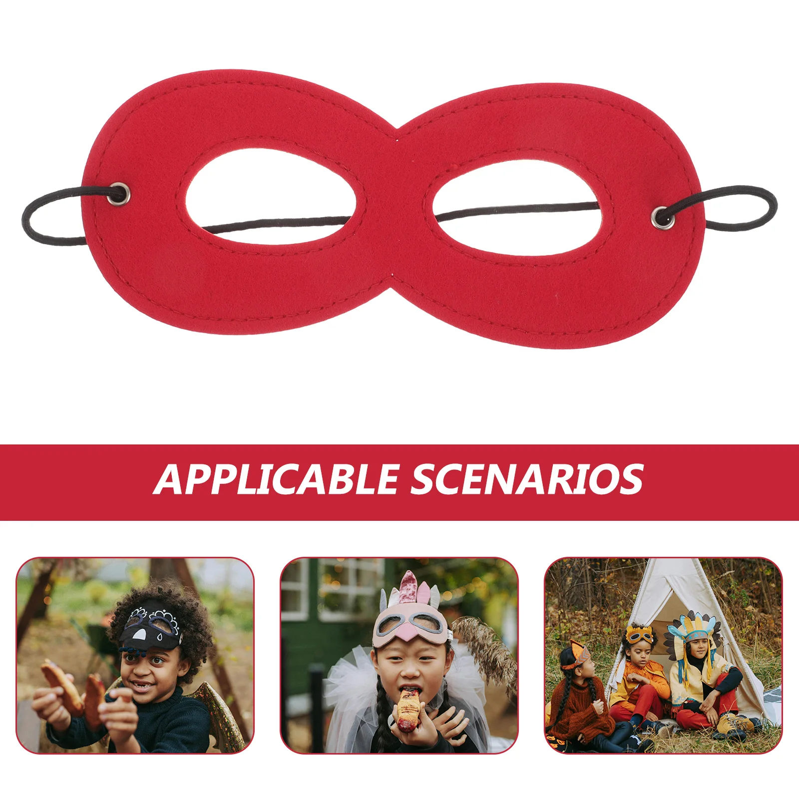 10 قطعة قناع عين البطل الخارق للأطفال ورأى أقنعة مخصصة سهلة ارتداء شريط مرن لعوب الدعائم الطرف تحت عنوان لوازم عيد الميلاد