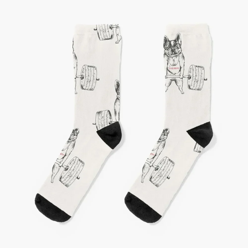 Frenchie Lift Socks funny sock halloween Designer Man Socks Women's