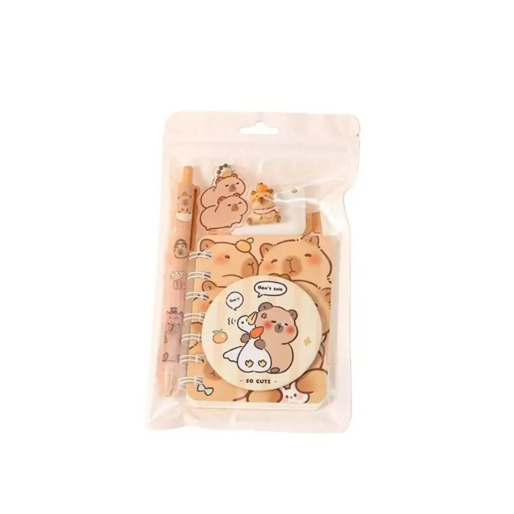 

New 7-in-1 Stationery Set Capybara Correction Tape Highlighter Back to School Gift