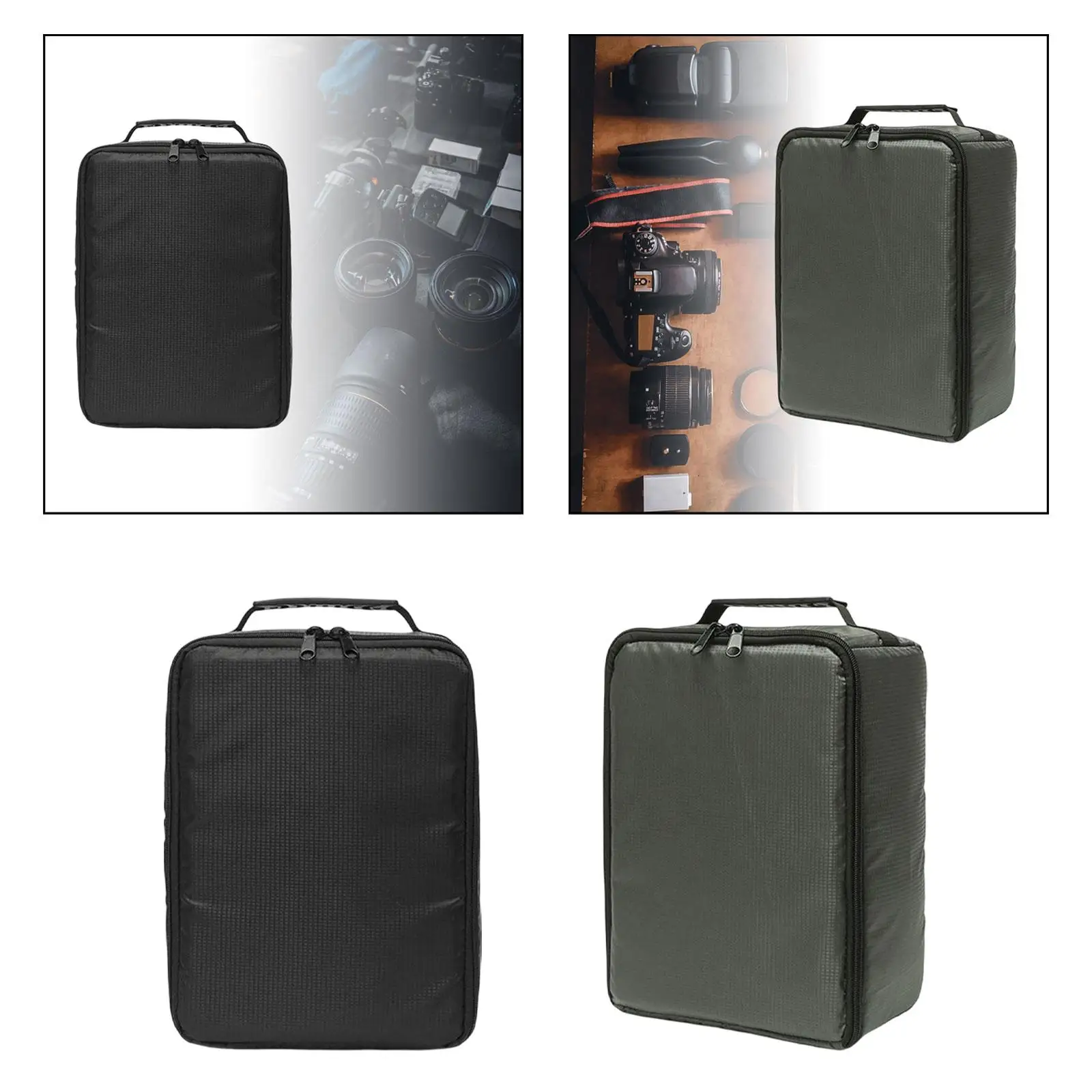 Camera Bag, Camera Case, Insert, Portable Inner Bag, Waterproof, Shockproof, for DSLR SLR Cameras, Lenses