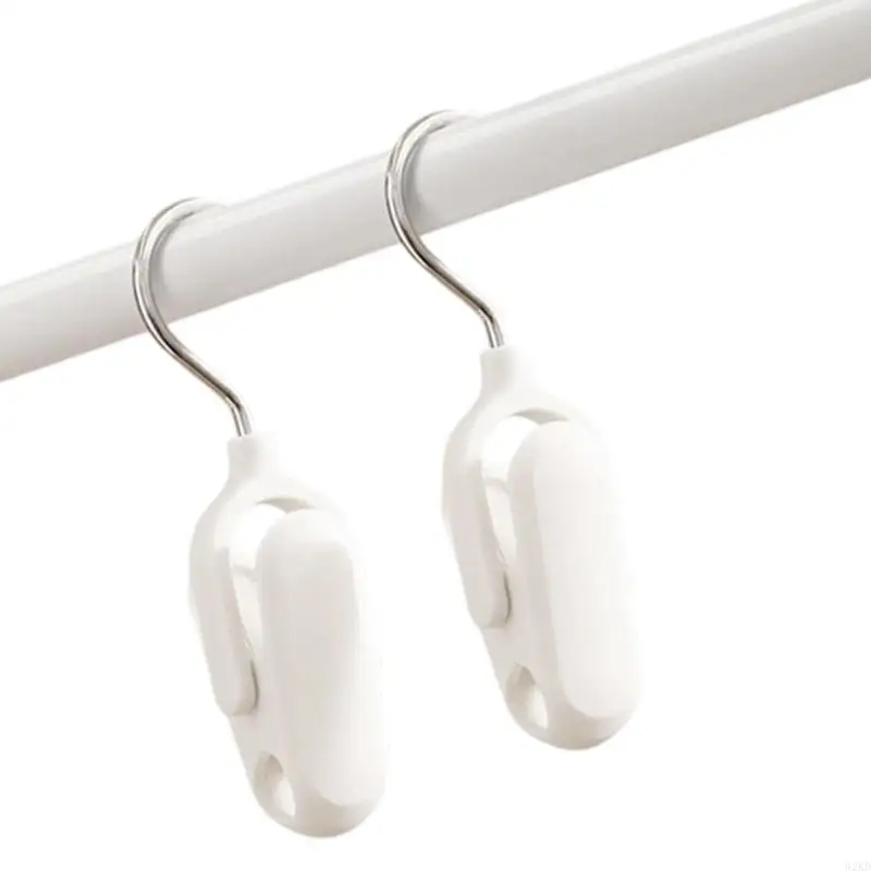 62KD Pack of 2 Adjustable Hat Holder Clips Heavy Duty Space Saving Closet Accessory Home Travel Storage Clip For Home