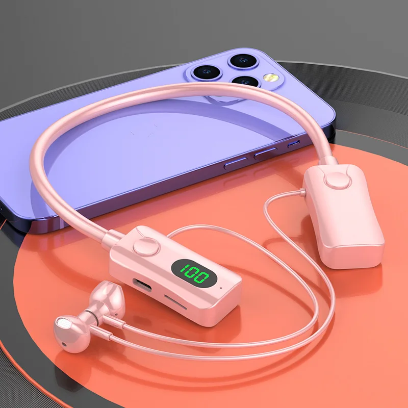 Super potência led magnético bluetooth 5.4 fones de ouvido de som de alta fidelidade sem fio esportes à prova dwaterproof água pescoço-pendurado fones de ouvido