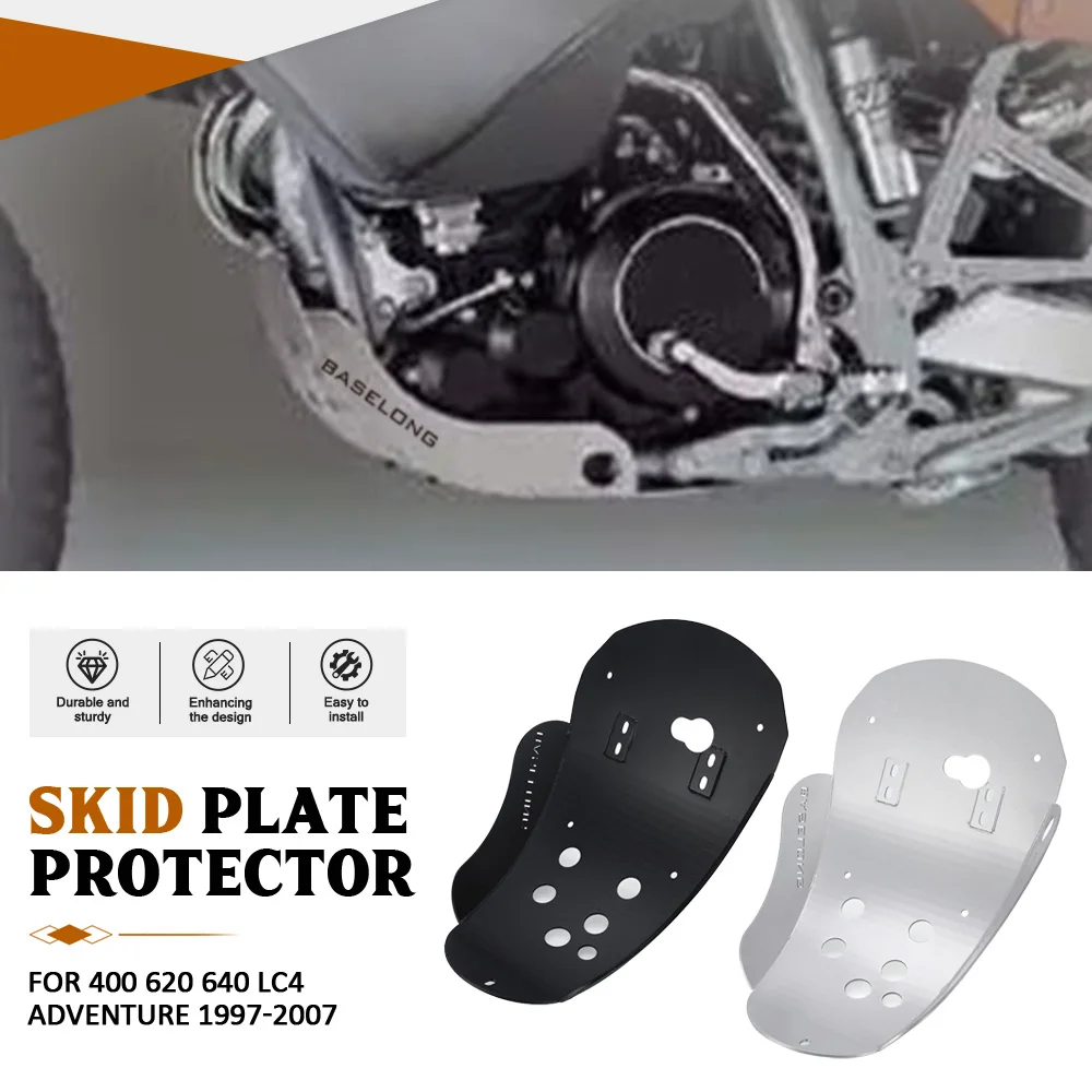 

For 400 / 620 / 640 LC4 1997-2005-2006-2007 Motorcycle Engine Skidplate Cover Chassis Under Guard Protector 640 / 620 / 400 LC4