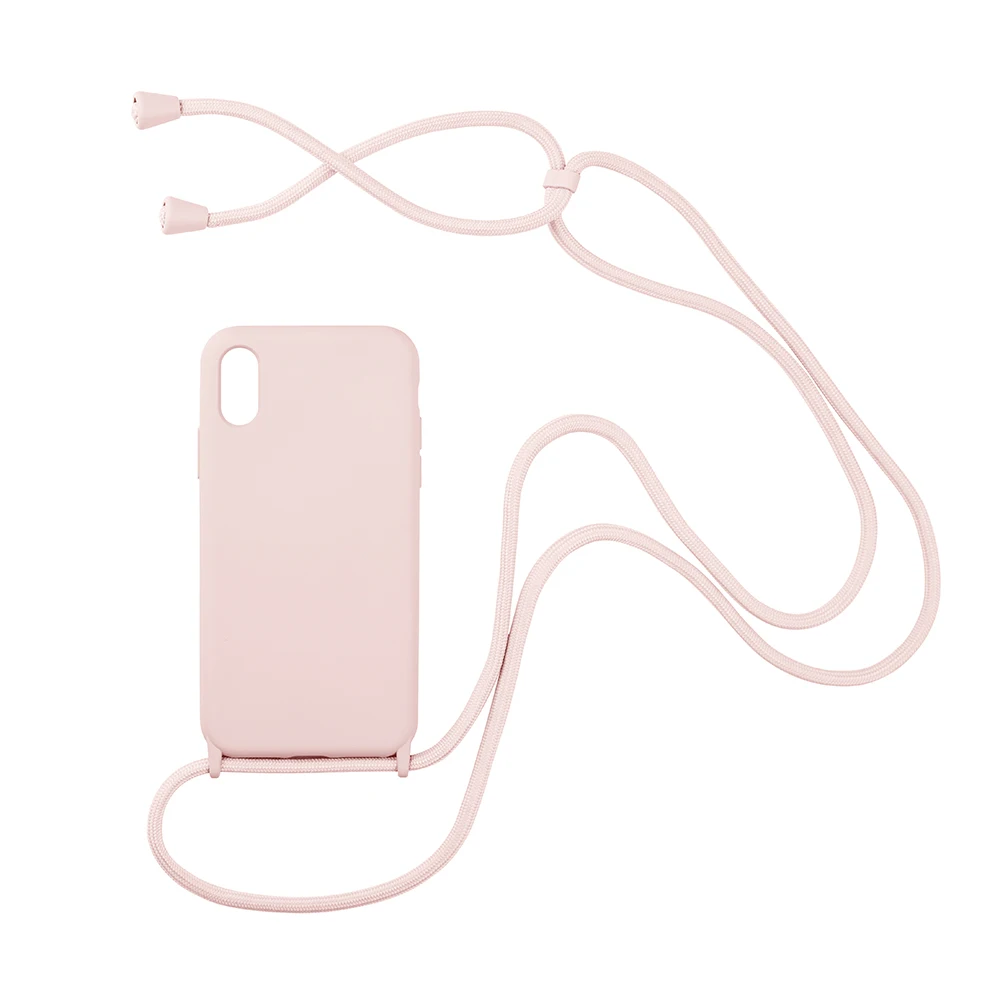 Umhängetasche Halskette Riemen Lanyard Kordel Silikon Handyhülle für iPhone 16 15 13 12 Pro Max 11 Pro X XR XS Max 6S 7 8 15 Plus Cover – Detail 12
