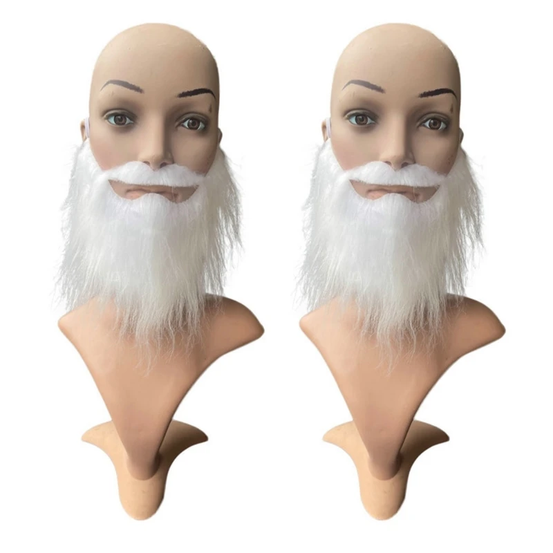 Fausse Barbe Longue Fluff Barbes Cosplays Props Halloween Fausse Barbe Moustaches Drôles Dropshipping