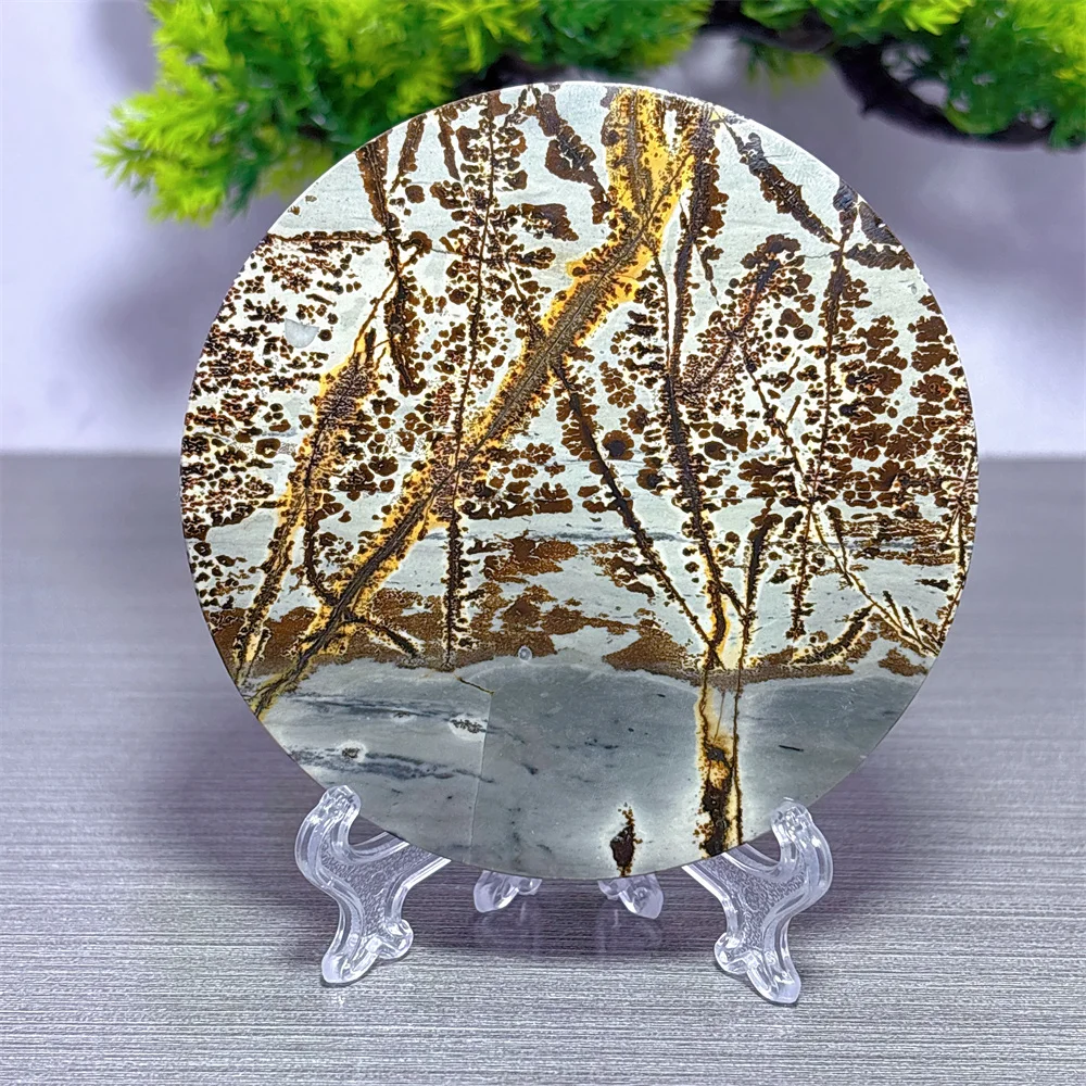 Picture Branch Plate Natural Crystal Home Decor Items Room Decor Luck Quartz Stone Garden Reiki Healing Energy Love Gifts + Stan