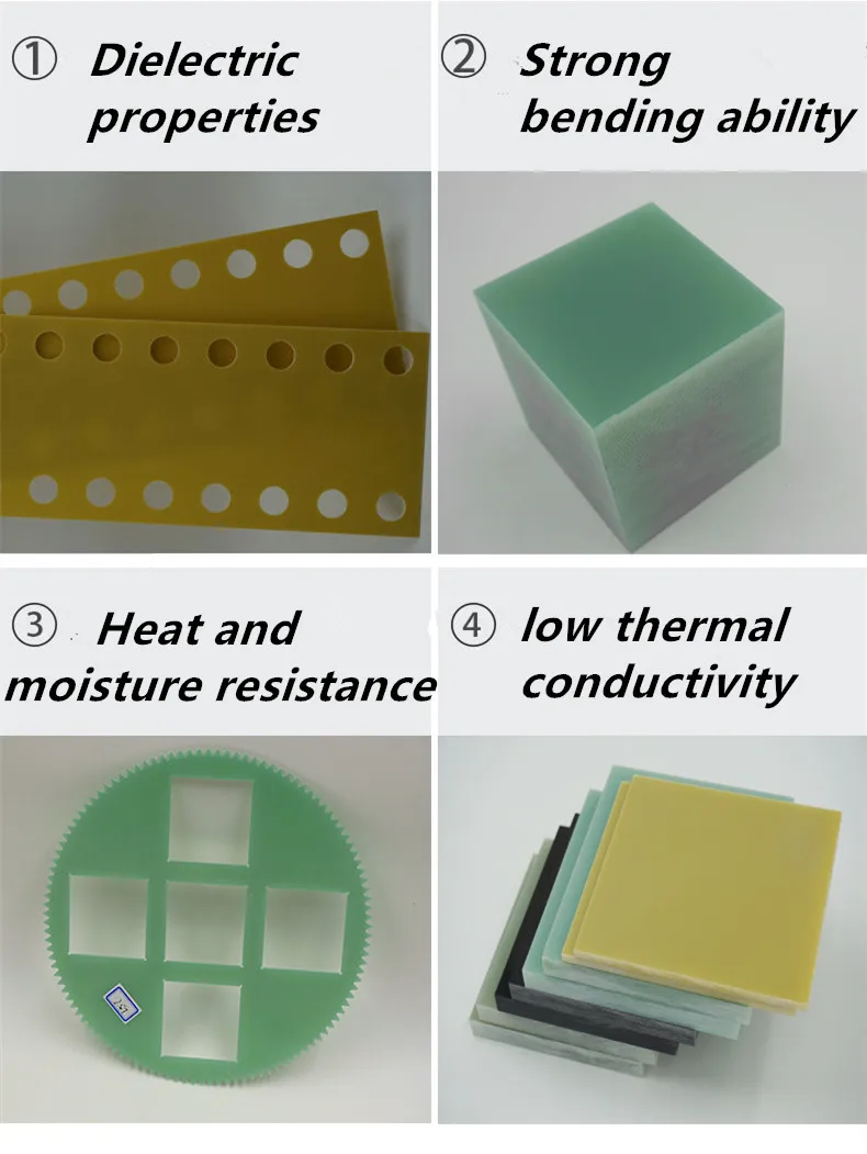 black 6-Pcs 2mm Thick 80mmx300mm FR-4 G10 Fibreboard for Circuit Boards Insulating Parts With Good Heat Resistance