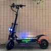 6000W 60V 50Ah 11 인치 오프로드 타이어 킥 스쿠터 듀얼 모터 이동식 시트 유압 충격 흡수 접이식 전기 스쿠터 1