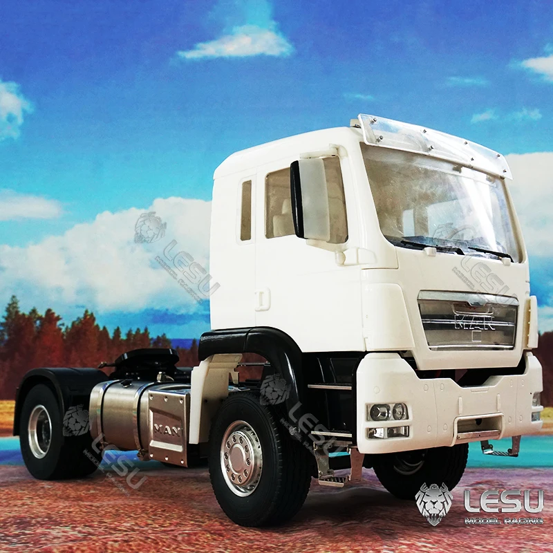 LESU 1/14 RC Tractor Truck Man Tgs 4X2 Metal Chassis Tank Plastic Cabin Model Motor for Remote Control Tamiyay Car Th17015-Smt3