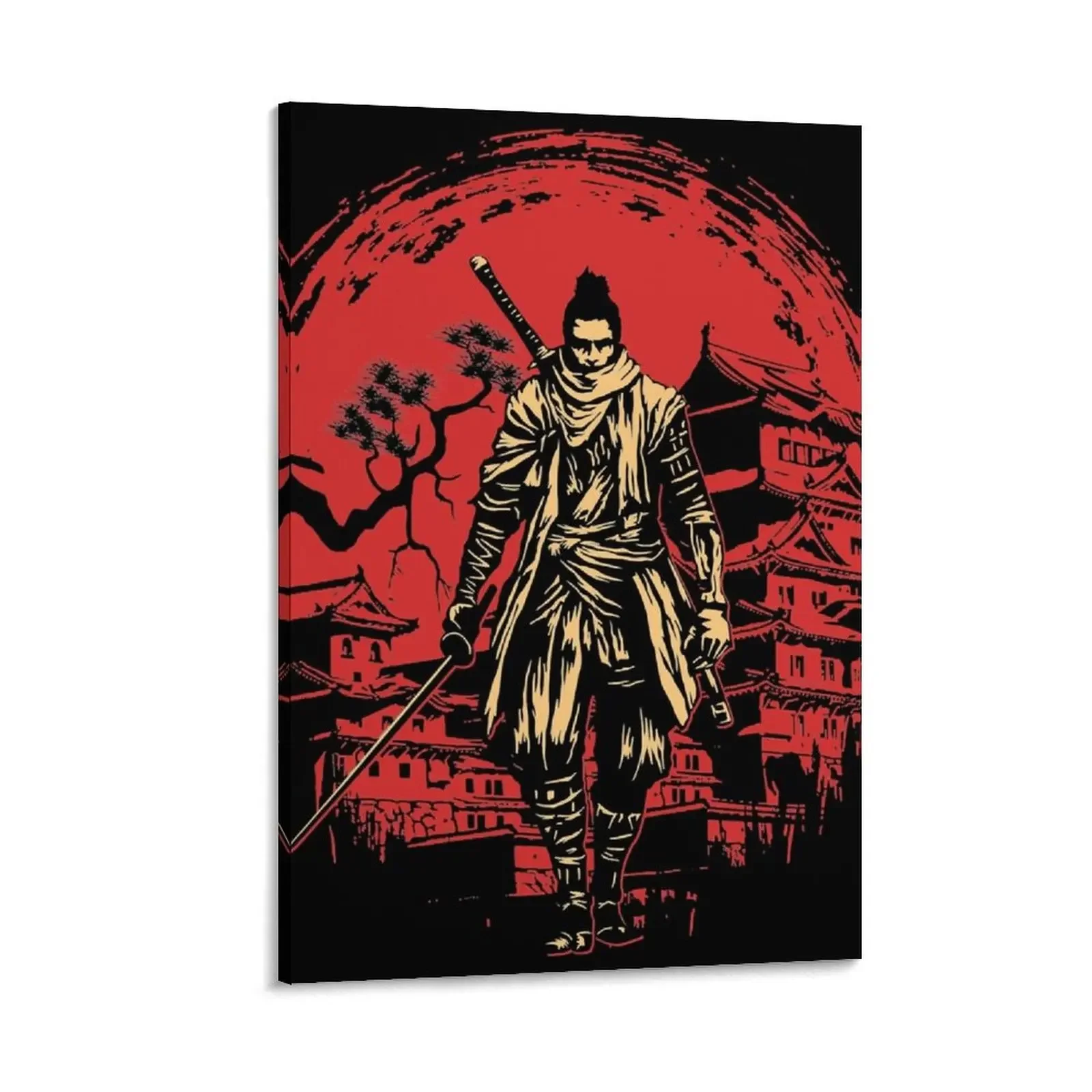

The One Armed Wolf Sekiro A Shadows Die Twice Game Interesting Only Canvas Painting anime posters Posters on the wall