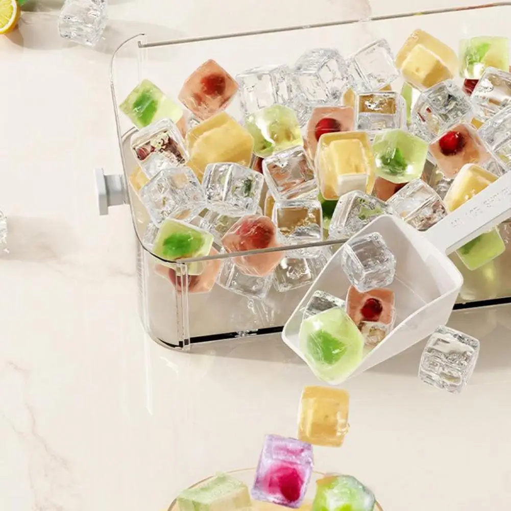 Ice Mold for Cocktails Press-type Double Layer Ice Storage Box Bpa-free Double-layer Ice Cube Tray for Cocktails for Easy