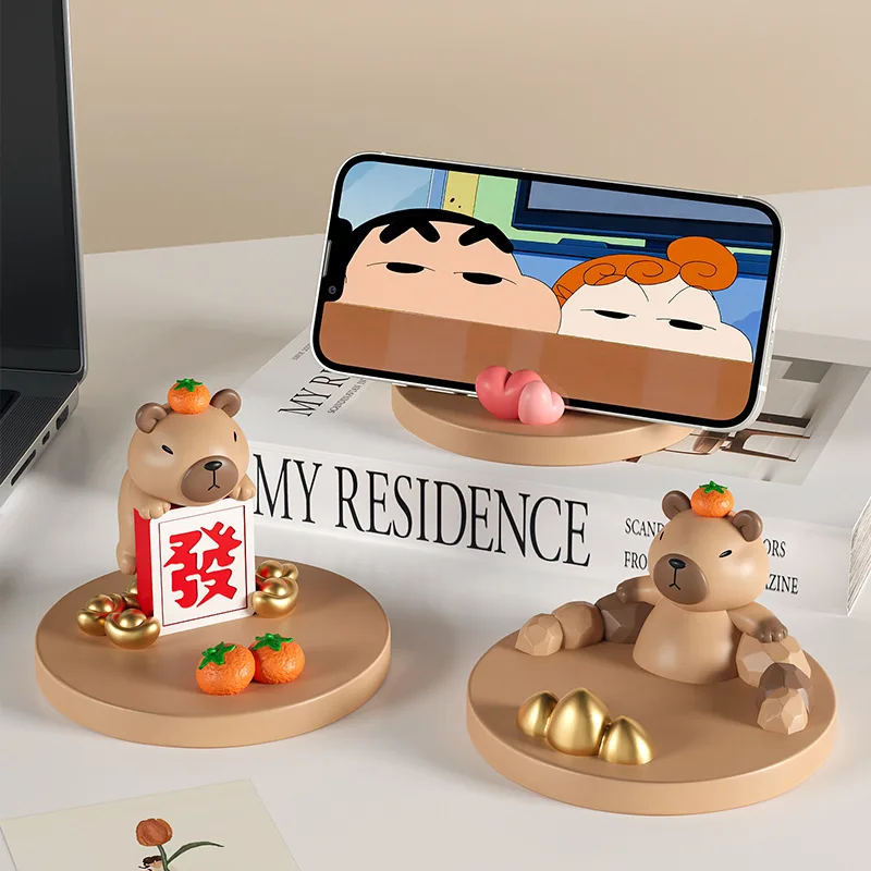 

Kapibara Mobile Phone Holder Cute Creative Office Station Decoration Ornament Birthday Gift