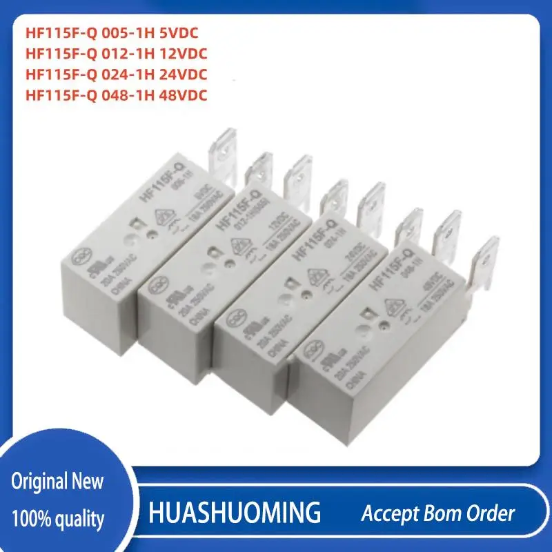 10Pcs/LOT HF115F-Q 012-1H 024-1H 005-1H 048-1H 18A 5V 12V 24V 48V