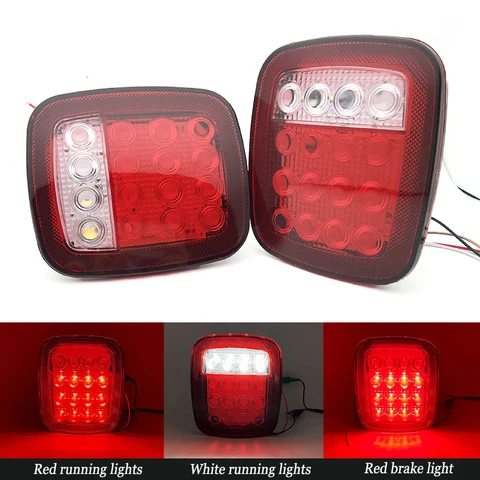 Задний светодиодный фонарь для 76-06 Jeep CJ/Wrangler YJ/TJ, 2 шт.
