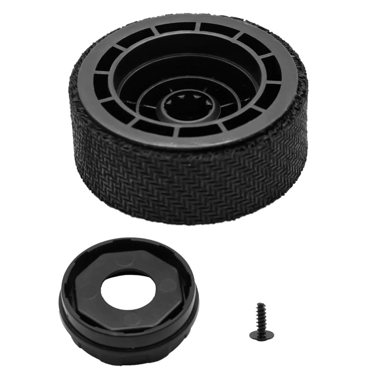 3PCS Anti-Slip Wheel with Tires for M6 (6110) (6012) (6112) (6113) Series Robot Mop