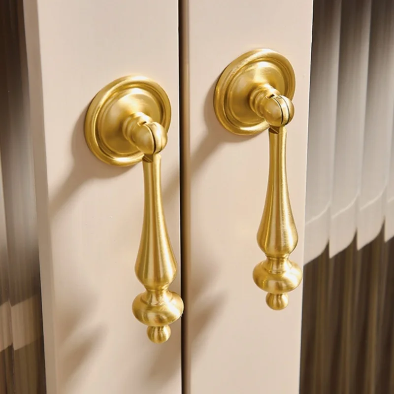 Modern Brass Handle Kitchen Cabinet Storage Door Pulls Drawer Knobs Cupboard Door Knobs Bedroom Wardrobe Knobs Furniture Handles