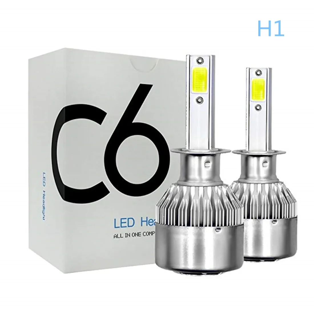 2Pcs H27 880 LED Car Lights Bulbs H3 881 HB2 H7 H1 H8 H9 HB4 H11 9006 9005 5202 9012 Auto Headlights 72W COB 6000K 3000K