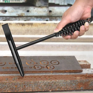 2 hohe Stahlkohlenstoffstahl Derusting Scum Schweißhammer Elektriker Federabdeckung mit Schweißhammerschweißschlackhammer -Werkzeug 4 Hauptverkaufshammerlötpicker - №4