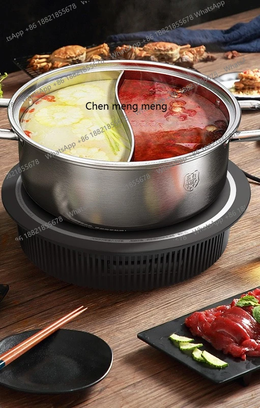 

Commercial hot pot electric ceramic stove embedded high-power round casserole restaurant hot pot restaurant