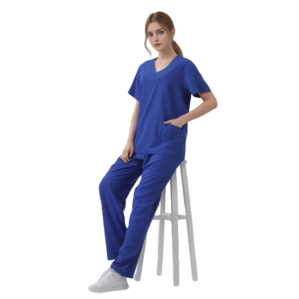 Новое поступление, Индивидуальный Женский комплект с прямыми штанинами для ухода за ребенком, стильная облегающая униформа для больницы