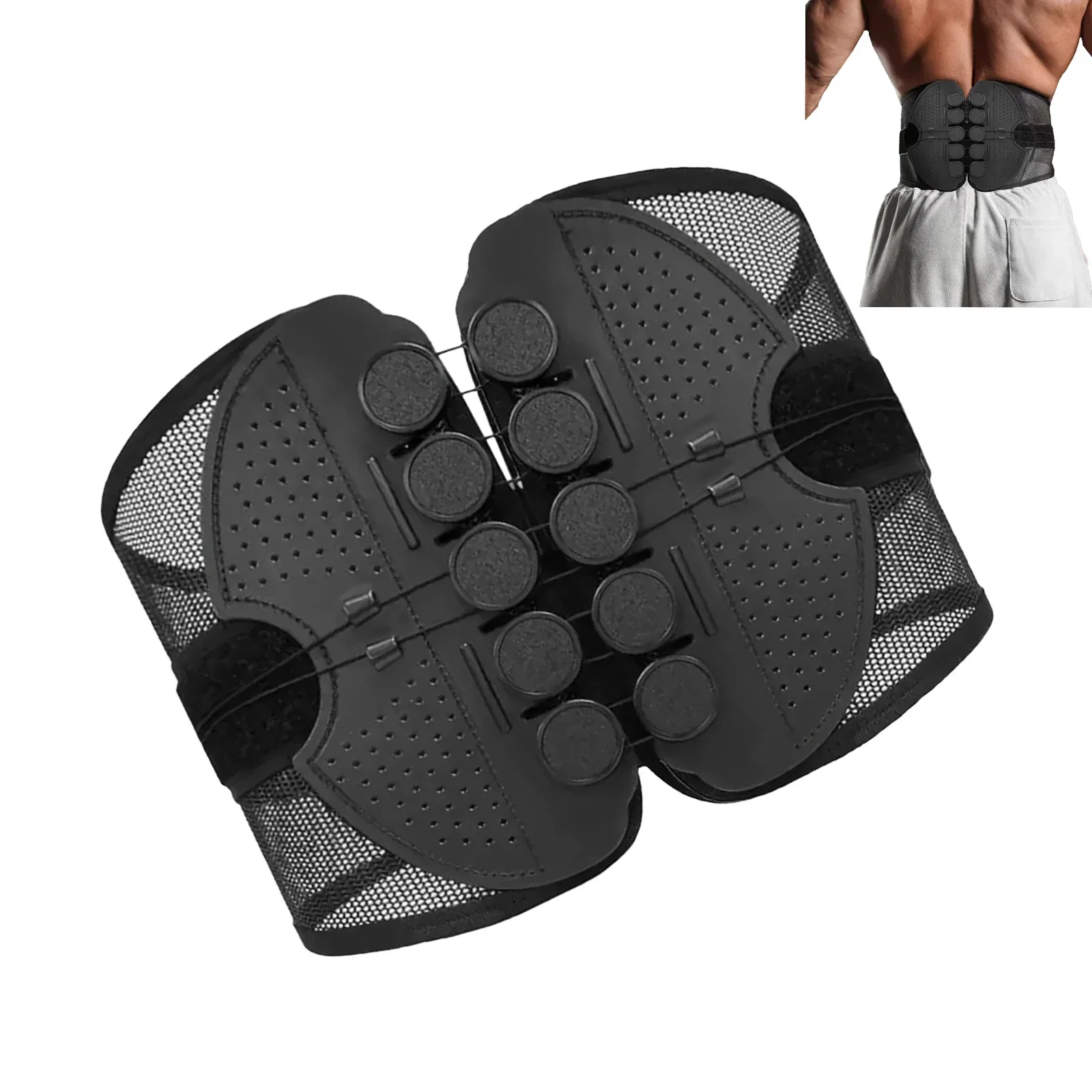 للجنسين كرسي داعم للفقرات القطنية التفاف تنفس الخصر الخلفي هدفين حامي الحرس لتصحيح الوضعية الخصر حزام دعم دافئ قابل للتعديل #4