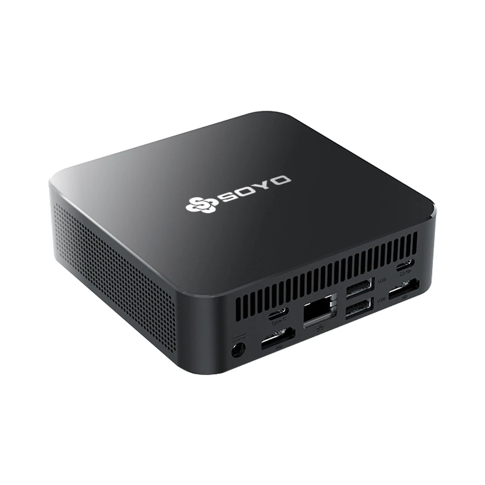 SOYO Efficiënte M4 Pro Mini PC met Intel N150 CPU DDR 16GB RAM + 512GB Opslag Win11Pro WiFi 6 & BT5.2 Draagbare Mini Computer