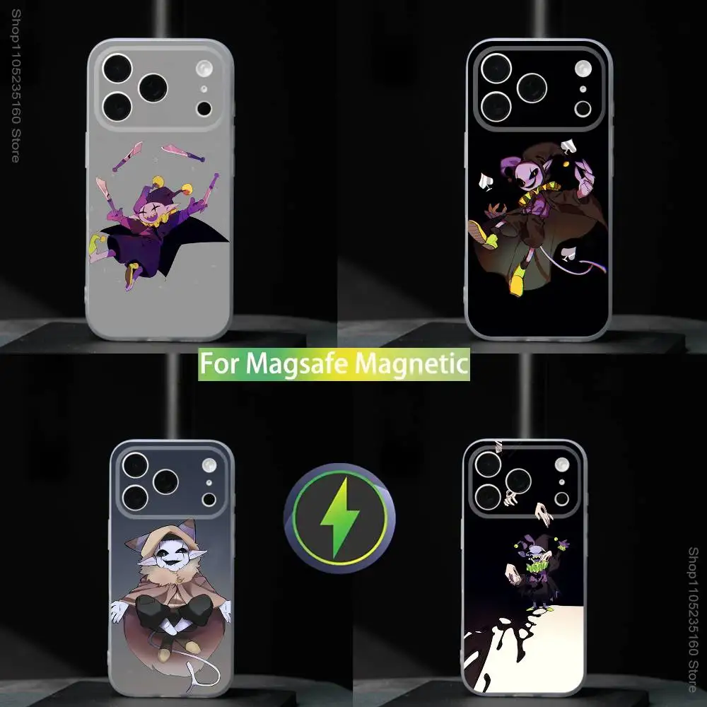 

Jevil D-Deltarune Game Phone Case For iPhone 17,16,15,14,13,12,11,Pro,Max,Plus,Mini,SE4,E Magnetic For Magsafe Wireless