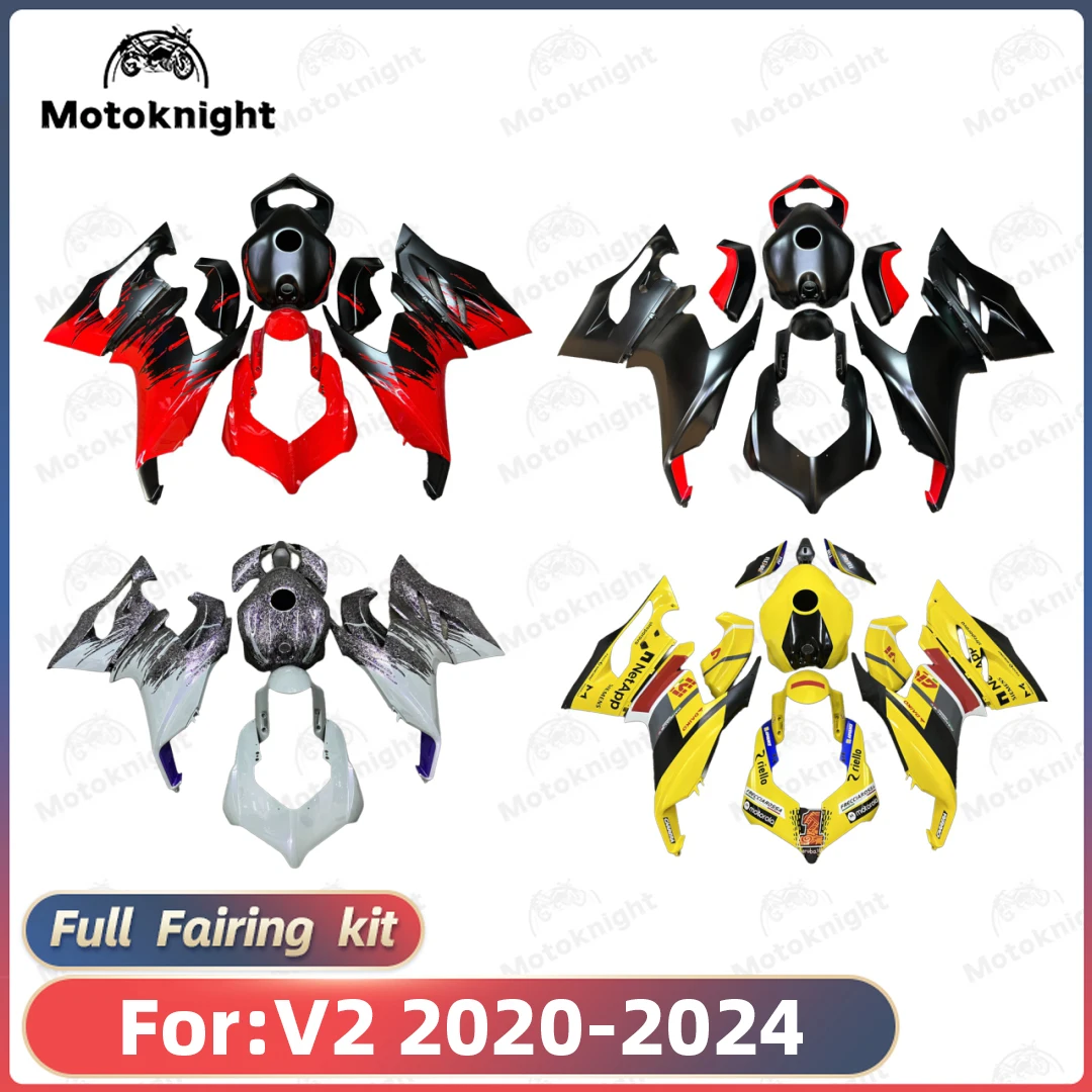 Kit de carénage de moto ABS adapté pour DUCATI V2, kit de carénages personnalisés, coque de travail de tambour, nouveau, 2020, 2021, 2022, 2023, 2024