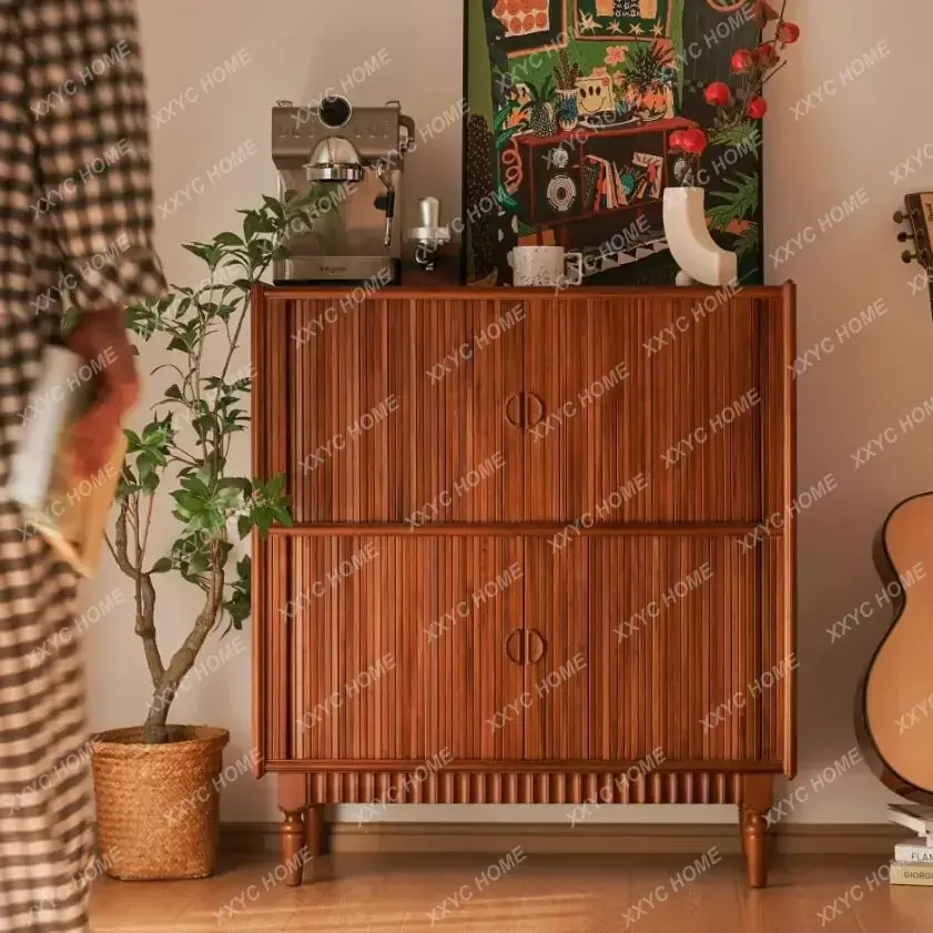 AA second-hand solid wood dining side, wooden roller blinds, sliding doors, sideboard storage
