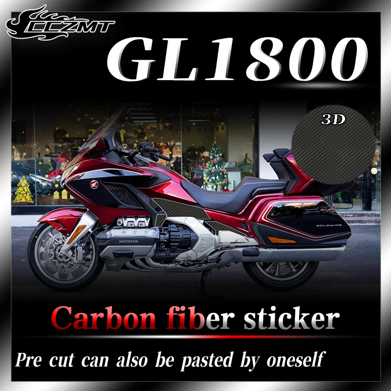 

For Honda GL1800 3D carbon fiber protective sticker Body film Waterproof and scratch resistant decorative modification sticker