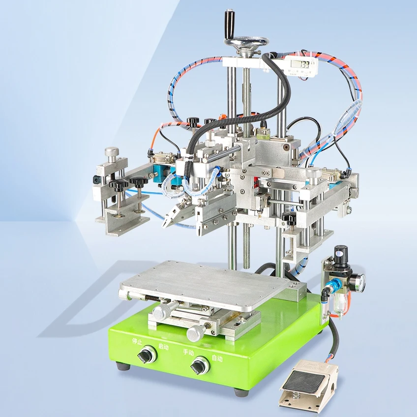 

D709 Небольшой планшетный трафаретный принтер Полуавтоматический настольный планшетный принтер, используемый в хорошем состоянии