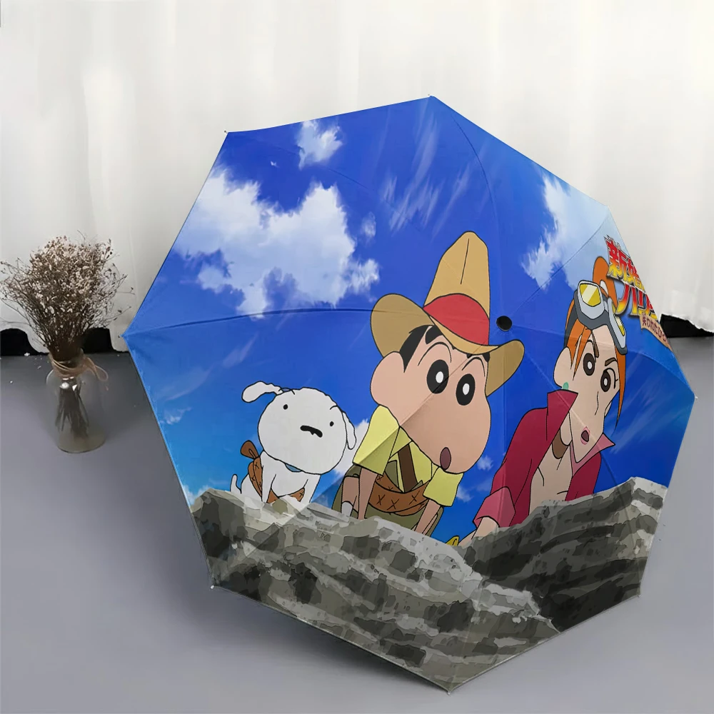 

Crayon Shin-chan Adventure Fully Automatic Folding Umbrella, Waterproof Windproof UV Protection for Outdoor Travel