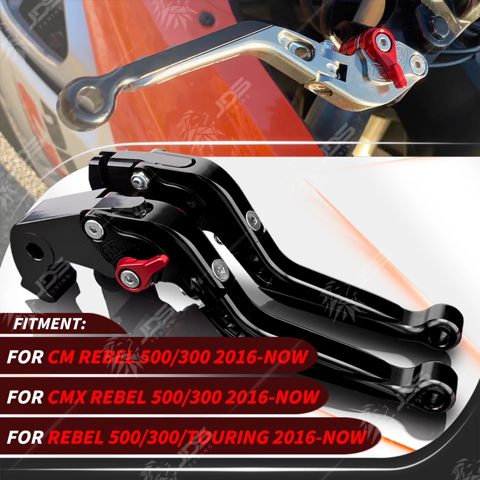 Para Honda CM/CMX REBEL 300/500 2016-Este ano Manete Freio e Manete Embreagem Articulado Extensível Kit Manetes de Travão e Embraiagem