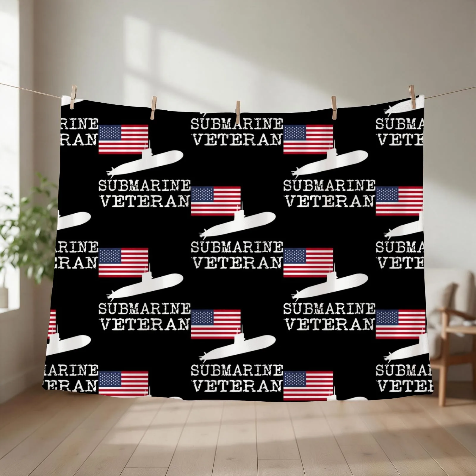 SUBMARINER Submarine Veteran Throw Blanket Sofa Quilt Plaid Picnic Softest Blankets