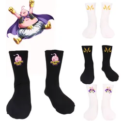 Anime Dragon Ball Cotton Socks Cute Majin Buuu Autumn Winter Warm Stockings Casual Sleep Long Knitted Socks Kid Christmas Gifts