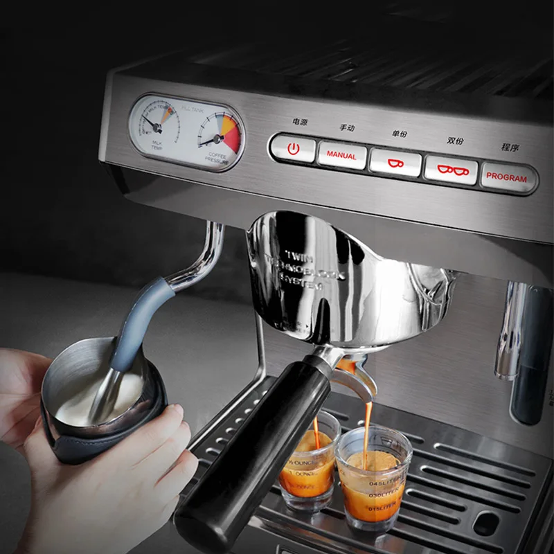 Бытовая профессиональная кофемашина Коммерческая итальянская кофеварка Полностью полуавтоматическая кофемашина