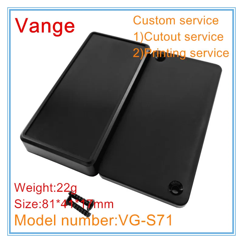 Vange electronics case diy 81*41*17mm ABS plastic instrument enclosure