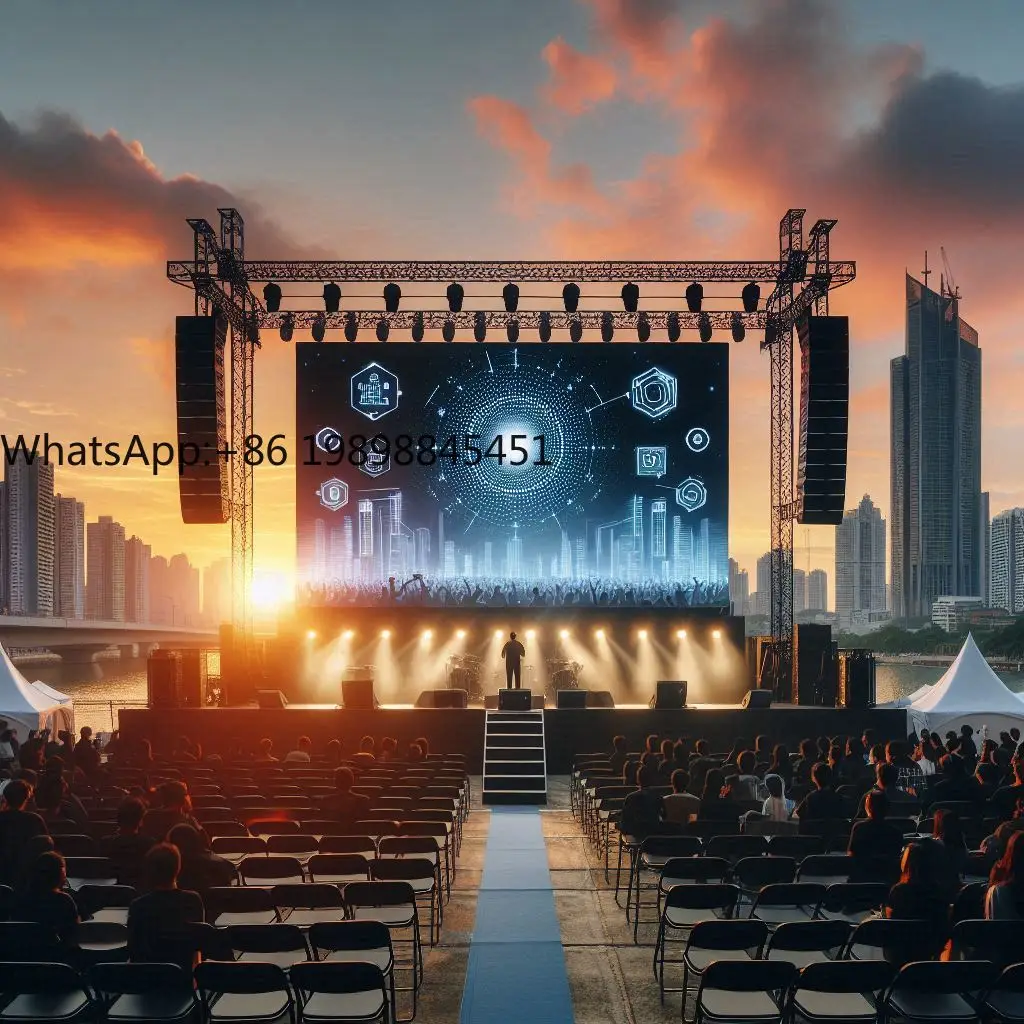 

Изогнутый аренда светодиодный дисплей P4,81 мм, гибкая панель для использования в помещении и на открытом воздухе, водонепроницаемый для концертного фона