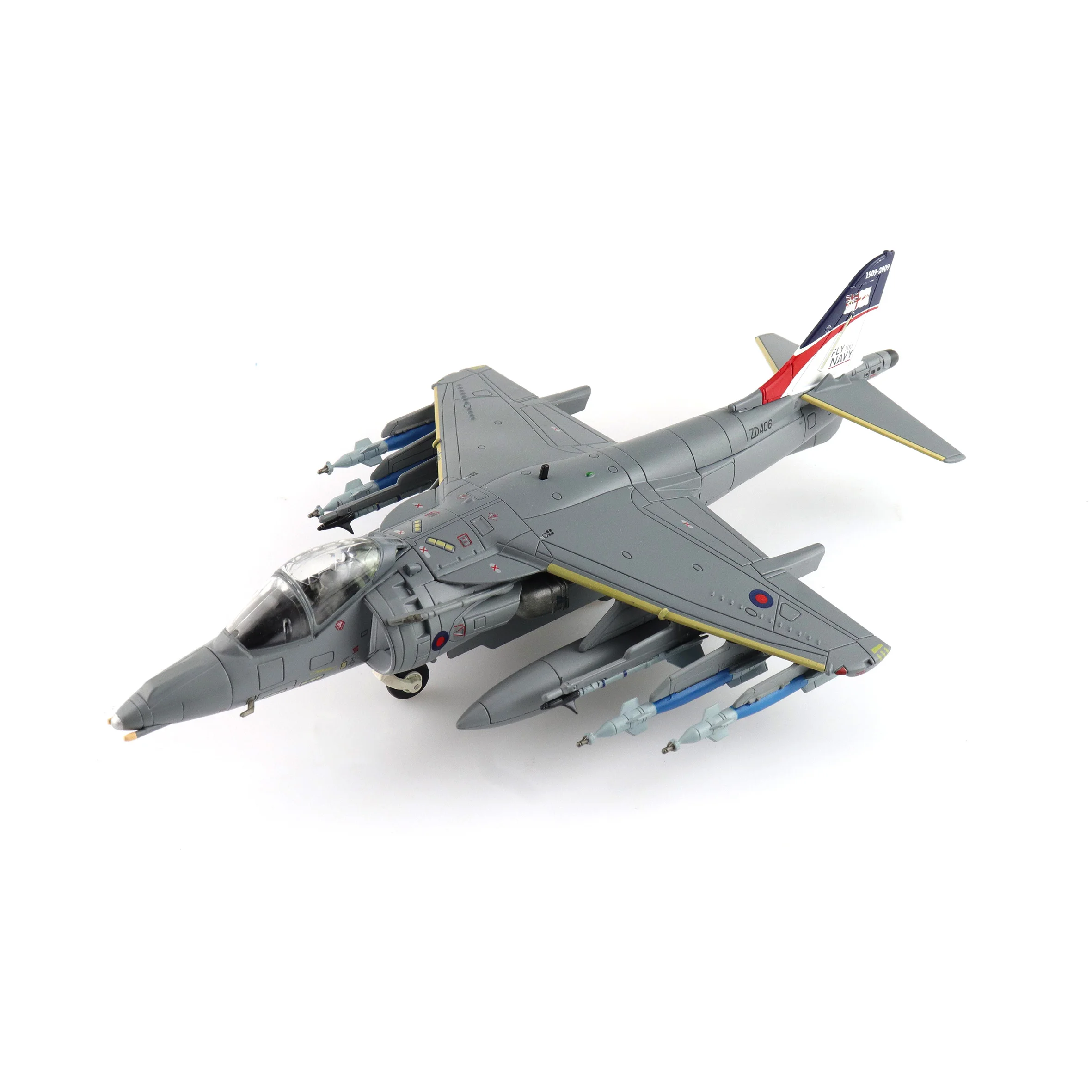 

HA2652 1/72 Royal Navy Harrier GR.9 ZD406 Fighter Model 2009 Alloy airplane model (adult)