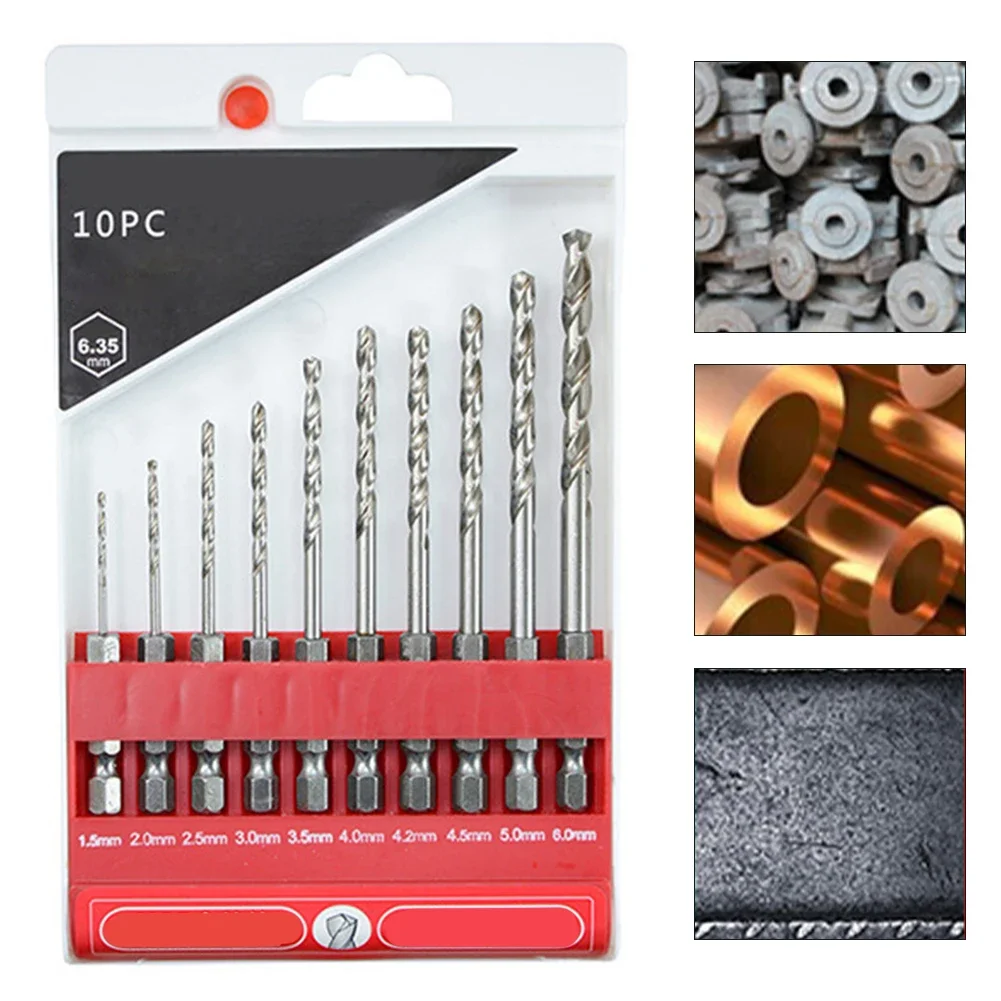 135 Split Point 1.5mm Cobalt Drill Bit Set Double U Shape Flutes Easy Storage Holder Fits Power Tools For DIY Projects For DIY