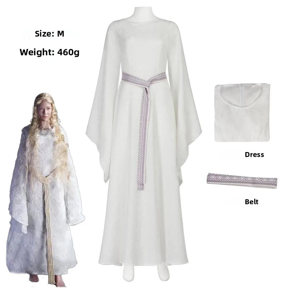 

Elven Queen Keltrean Cosplay Dr loween Role-plang Fairy Queen Costume Women's Traditional Ethnic Stage Performance Dr