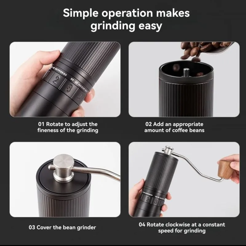 

Ручная мельница для кофейных зерен, ручная мельница для кофейных зерен, шлифовальный семижильный диск, итальянская мельница