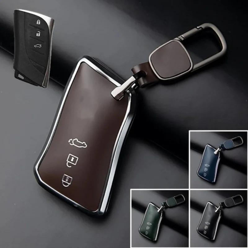 

Кожаный чехол для ключей от автомобиля A + из цинкового сплава для Lexus ES UX NX RX LS IS LC500 ES300h