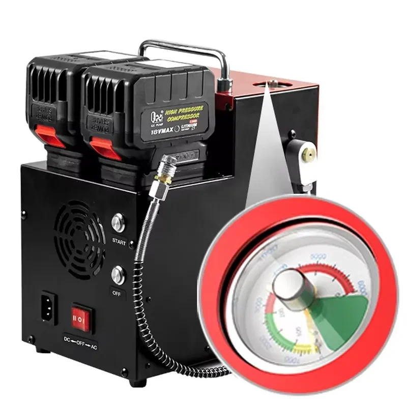 GX GX-E-L3-I for Hunting for Diving Lithium Battery 18V Portable High Pressure Rechargeable Pcp air Compressor With view 6