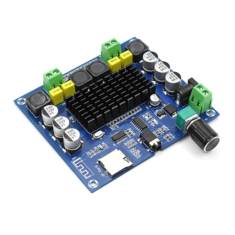 Плата усилителя KYYSLB TPA3116, 50 Вт * 2, с поддержкой TF-карты, AUX, синхронный вход