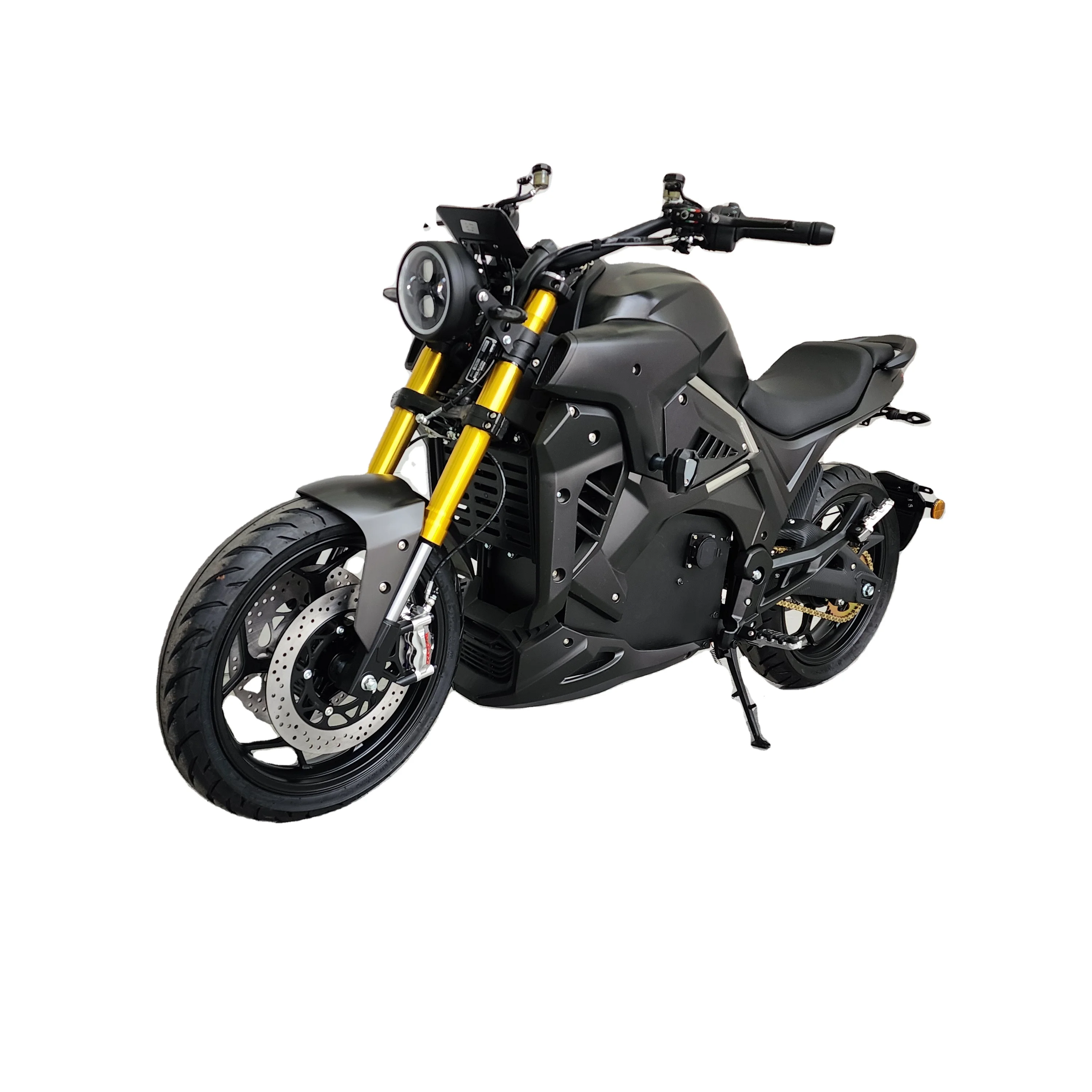 High Performance 3000W Hub Motor Electric Motorcycle 90km/h Speed 72v Battery Off-Road Sportbikes for Strrebike